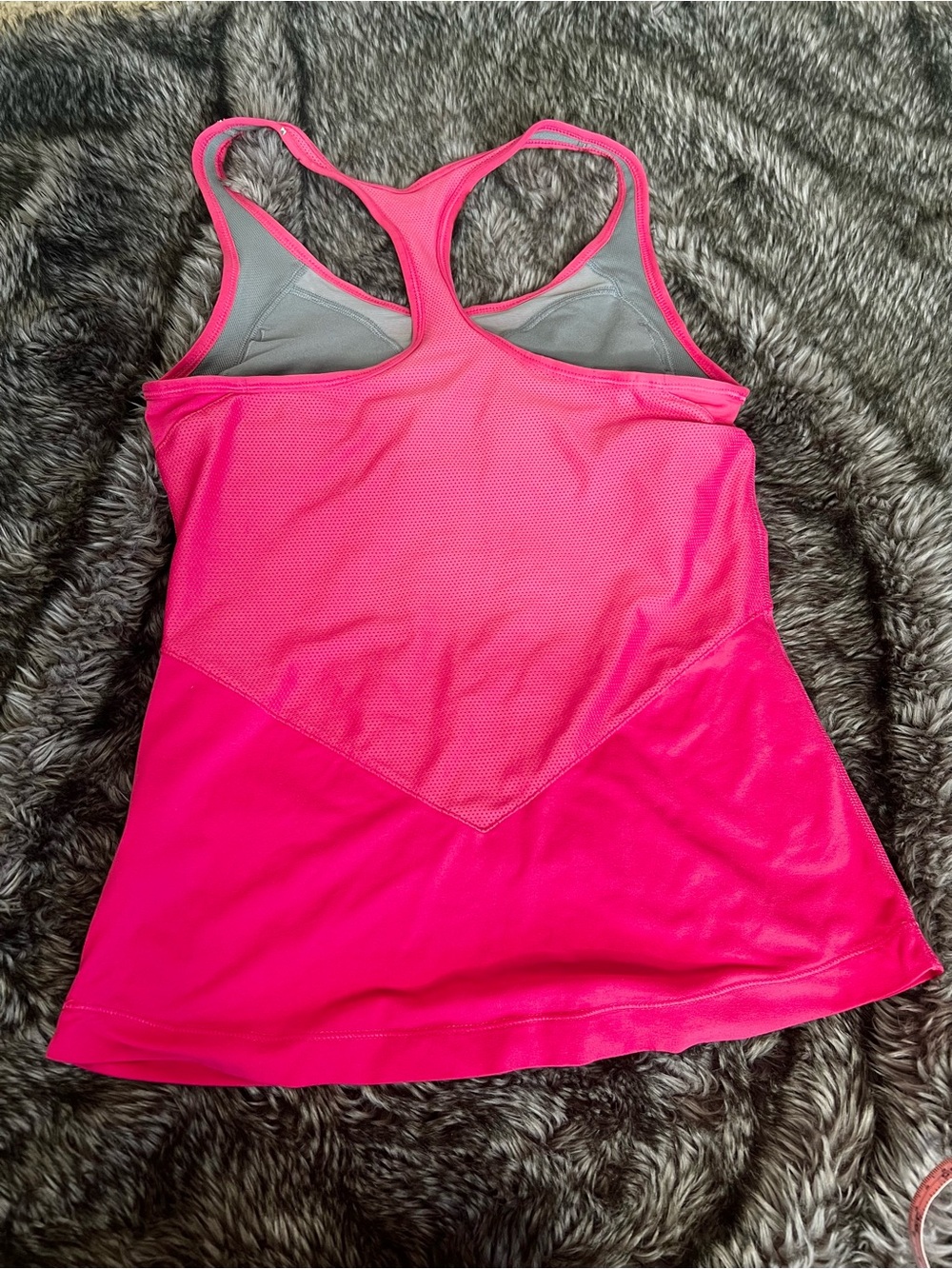 Nike Women’s Hot Pink Racerback Tank Top - Picture 2 of 7